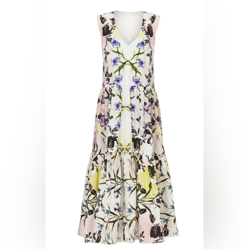 Bibhu Mohapatra Collective x RTR Tiered Floral Dress‎ - Size M $495 MSRP